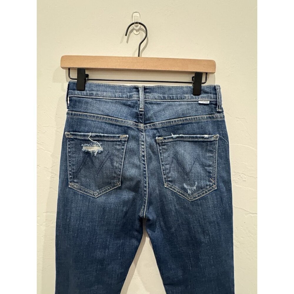 Mother Jeans THE INSIDER CROP STEP FRAY wicked Willflower Size 26 - Picture 14 of 16